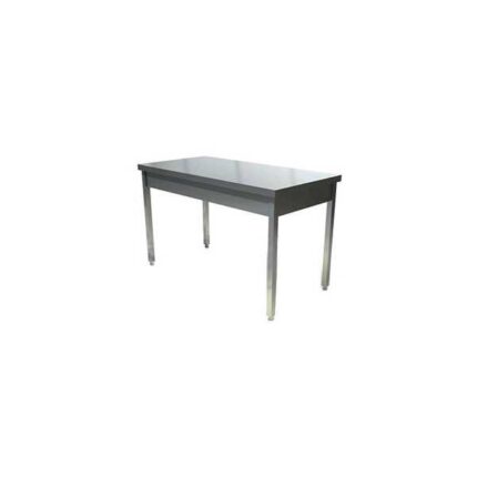 TAVOLO IN ACCIAIO INOX SU GAMBE - Acciaio inox AISI 304